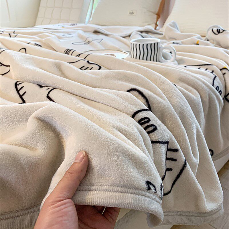 极速绵初毛毯学生宿舍法兰绒毯子A单人保暖夏季空调毯薄款被子夏