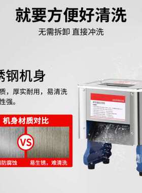 新品长晟b切肉机商用多功能不锈钢电动小型家用台式切片切丝切菜