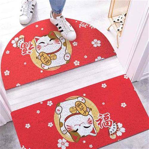 极速: Zhi t fortune cat floor mat door mat enter q doYor u e