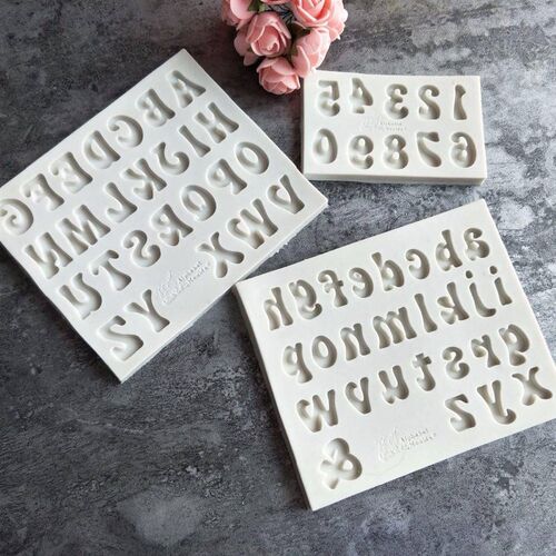 极速Aouke Lettjer Silicone Mould DIY Fondant Cake Mold Candy