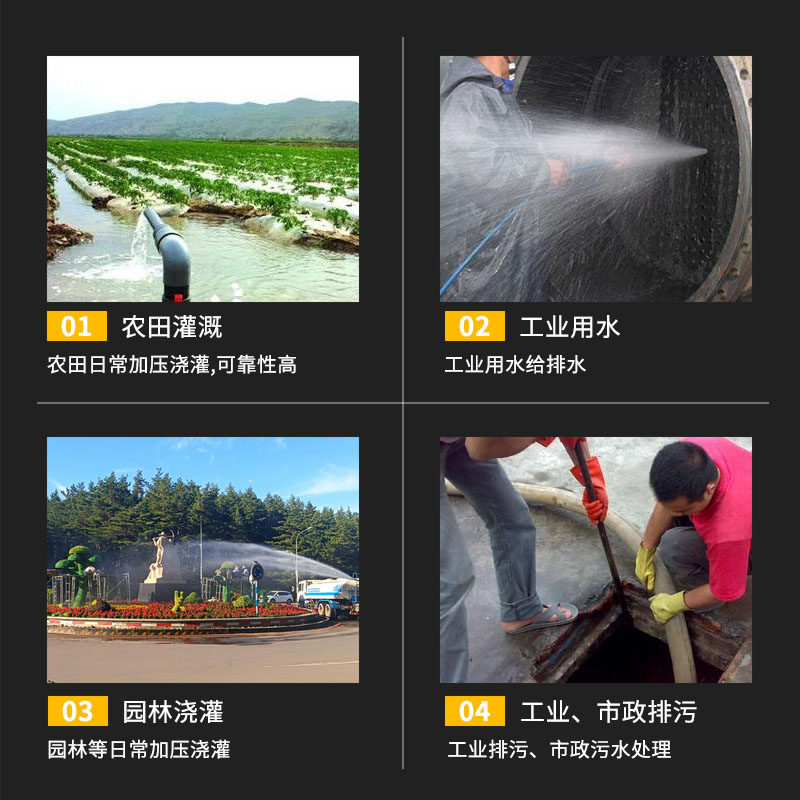 极速拖泵皮带轮高压自吸涔灌泵高扬程农用抽水机农V男灌溉汽油柴