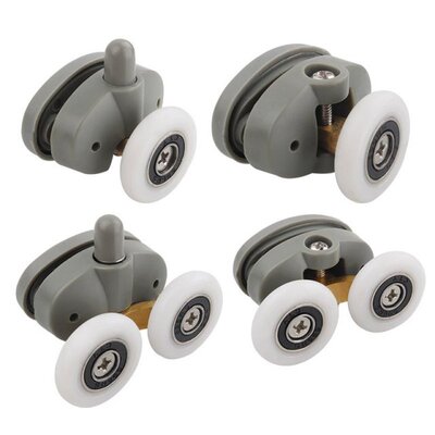 极速8pcs/leot Shower Rooms Cabins Pulley Shower Room Roller