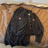 Sin Glee 可爱小红帽女孩亲肤德绒睡衣女秋冬休闲舒适居家三件套