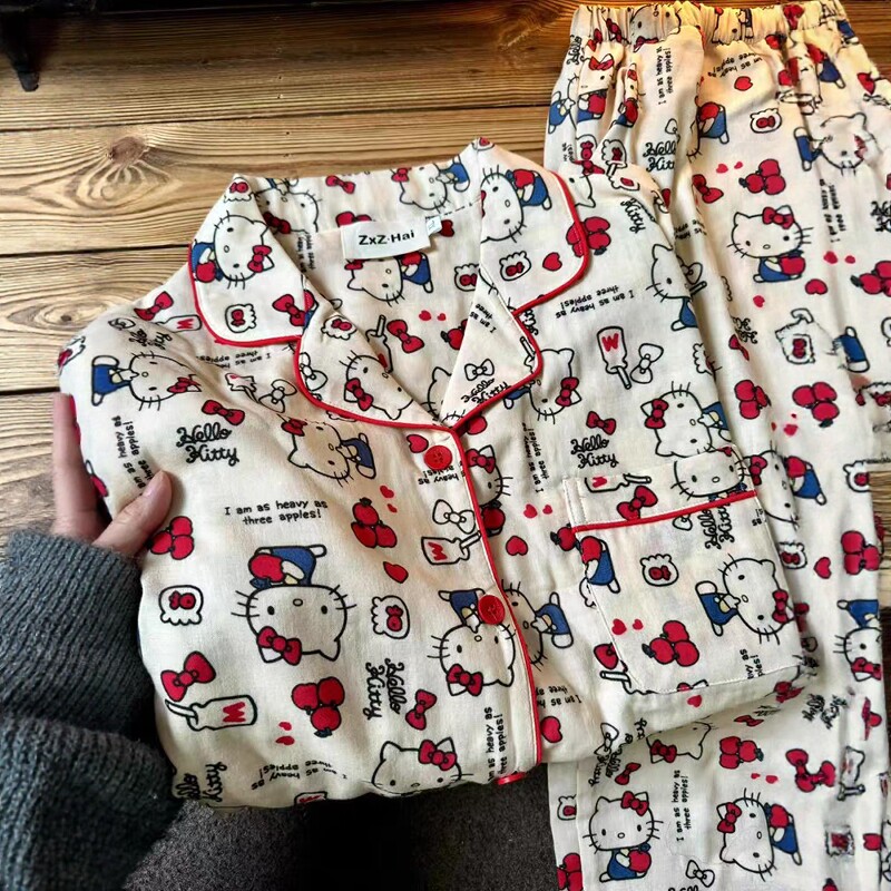 2025年新款苹果kitty长袖睡衣女