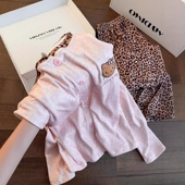 Sin Glee 软糯可爱kitty猫豹纹睡衣女秋冬亲肤德绒保暖休闲居家服