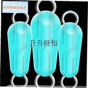 款环硅胶开e口八字铅坠挂环快速子线夹快挂扣万能防缠双头连接器,