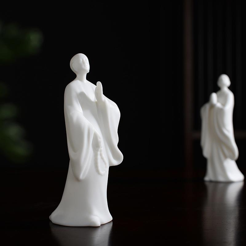 创意陶瓷家居装饰禅意可爱小和尚小僧沙弥客厅隔断摆设电视柜摆件