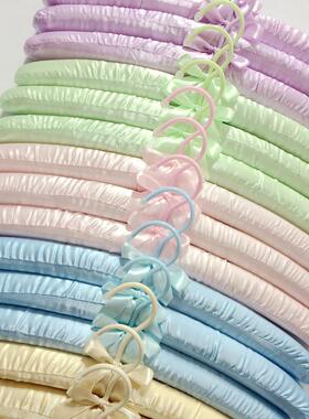 A5L40CM包布衣架无痕布艺衣架撑子丝绸婚纱海绵晾衣架家用软衣服