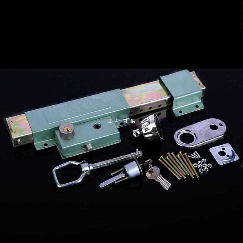 大门锁212方钢大门锁双扇门铁门木门防盗锁木门老式齿条锁双