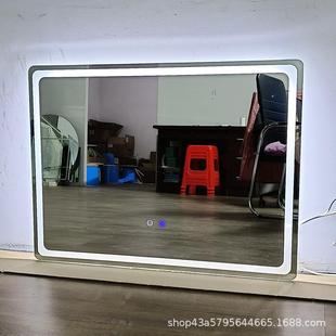 智能无框穿衣镜led带灯壁挂墙全身镜子家用玄关试衣镜发光装 饰镜