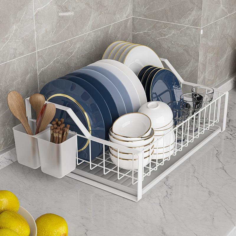 厨房收纳置物架漏水篮沥水篮筷架单层多功能新品碗架沥水架碗碟架
