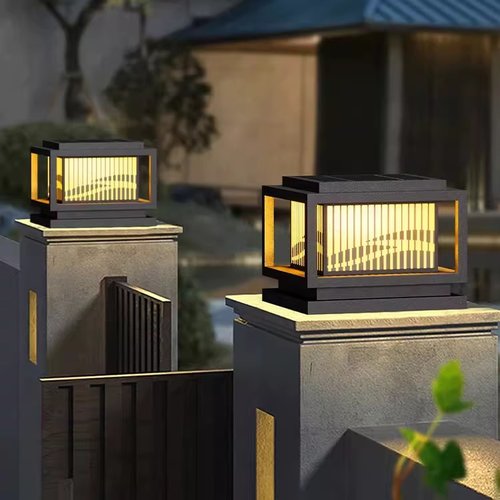 太阳能防水门柱灯户外庭院灯