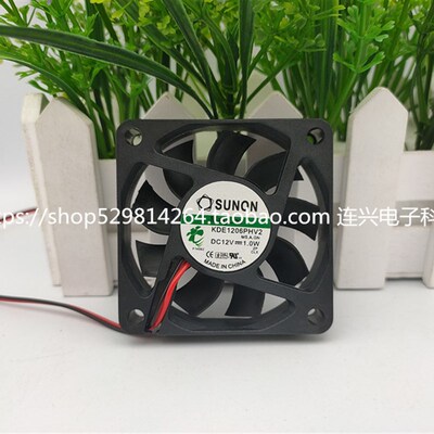 全新建准SUNON KDE1206PHV2 6015 风扇 12V 1W 6CM超静音散热风扇