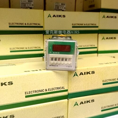 原装AIKS爱克斯循环延时间继电器ATR02-SB1电压12V24V循环延时8脚