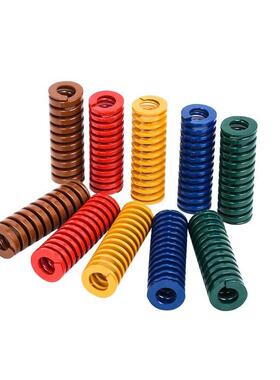 红色弹簧矩形扁线TM模具SWM拉簧压簧耐高温65Mn猛钢6-60规格齐全