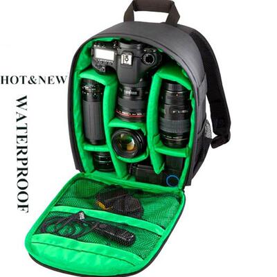 New waterproof dslr slr camera lens backpack case bag相机包