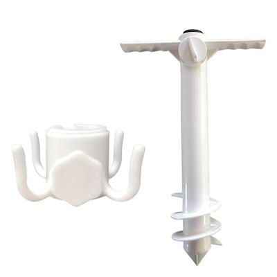 2pcs Beach Umbrella Sand Anchor Spike Sand Grabber Holder Pa