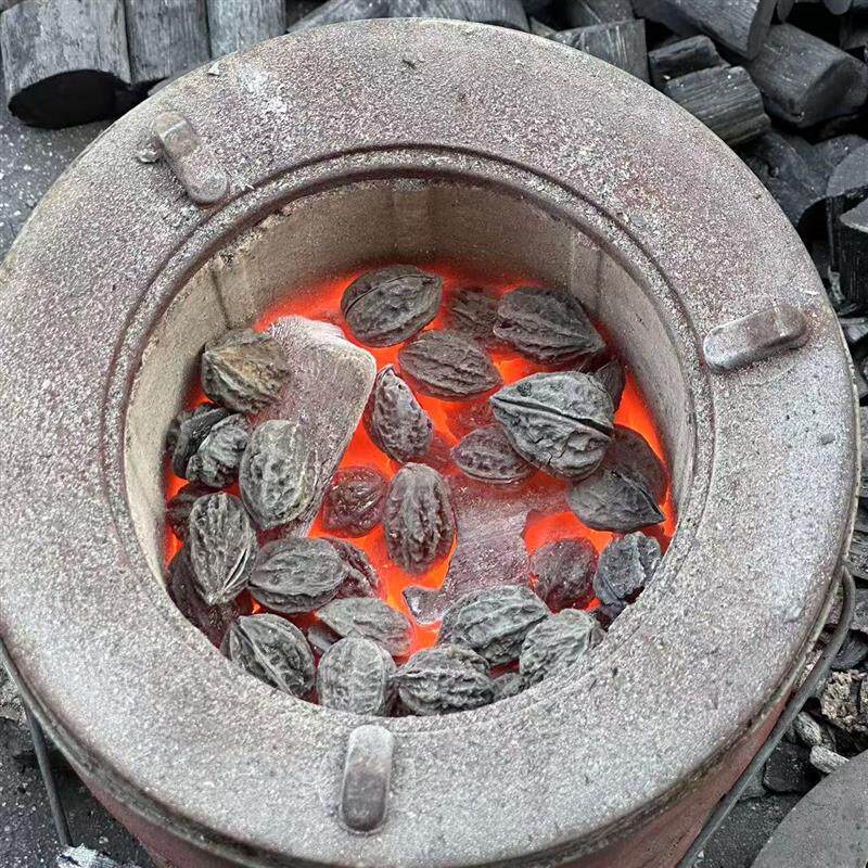 山核桃炭硬碳果核炭无烟无味高温天然果核炭小炉煮茶