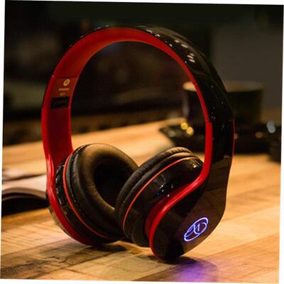 Bluetooth Headphones LED Light Glowing Headset Wireless耳机