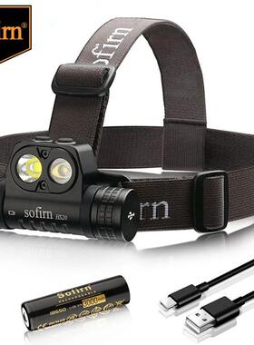 Sofirn HS21 USB C Rechargeable LED Headlamp 18650 Powerful 2