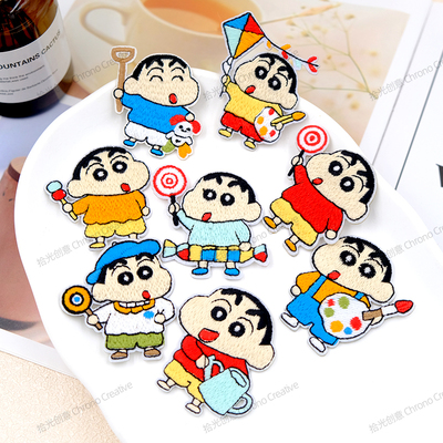 卡通刺绣布贴自粘可缝