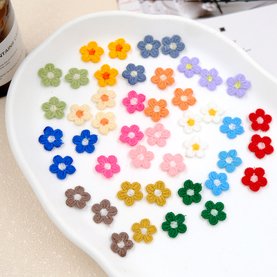 迷你彩色小花刺绣布贴