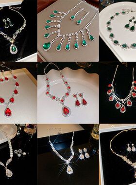 小众轻奢耳钉气质个性项饰件套女