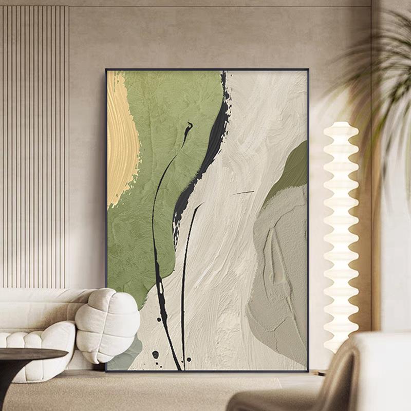 现代抽象客厅装饰画 画沙发背景墙肌理感挂画 画轻奢极简落地画