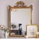 法式 壁挂玄关镜欧式 覆古雕花化妆镜大号桌面化妆镜化妆室浴室镜子