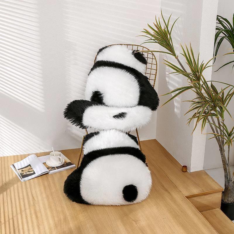 跨羊毛熊猫抱枕坐垫yt-0家用沙境发飘窗椅气子靠枕坐网红款生熊猫