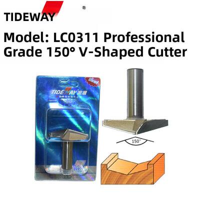 TIDEWAY浪潮工业级150度V型刀橱柜门板斜边倒斜角中档高档数控刀