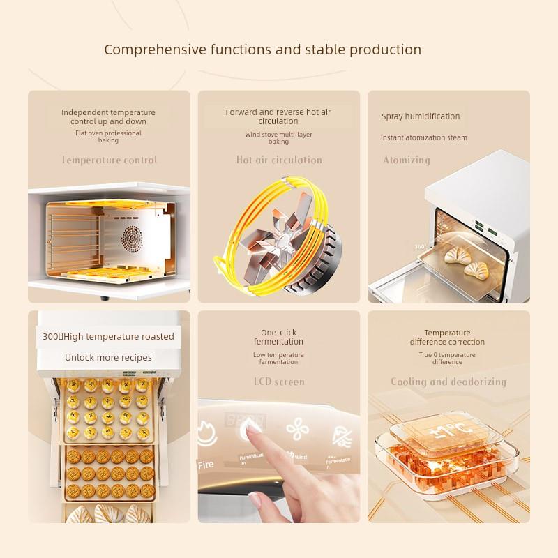 新艾瑞斯E8风炉平炉二合一烤箱商用私房烘焙专用家用面包电烤箱