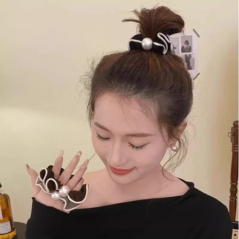 新款南洋千金法式卷边简约珍珠肠圈头饰大肠发绳发饰后脑勺头绳,饰品/流行首饰/时尚饰品新,发饰,淘宝优惠券,粉丝福利购,淘宝优惠卷