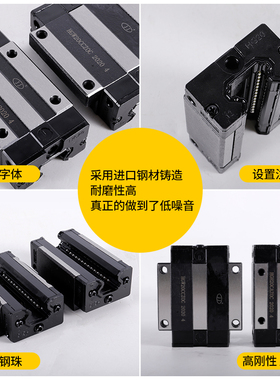 JJ精久轴承精密国产直线导轨滑块JGH.JGW15/20/25/30/35/45CACC