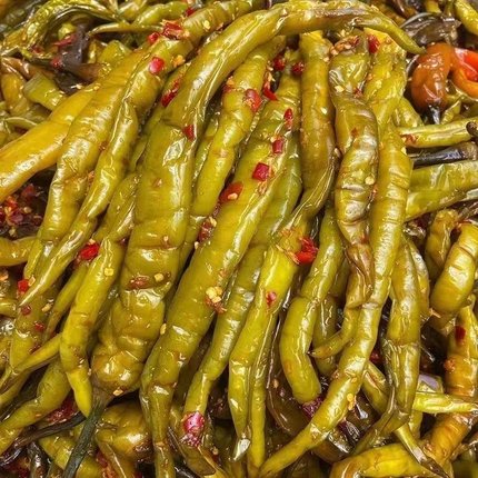 微辣泡椒腌辣椒下饭菜咸菜咸菜大全开胃菜速食菜酱辣椒小菜批发