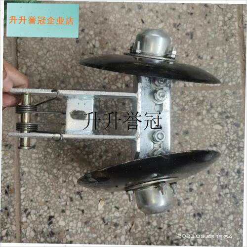 玉米播种机农用车配n件大全14覆土器镀锌款后回土器总成带弹簧销,
