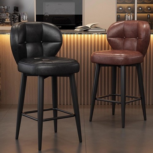 旋转轻奢吧台椅家用铁艺