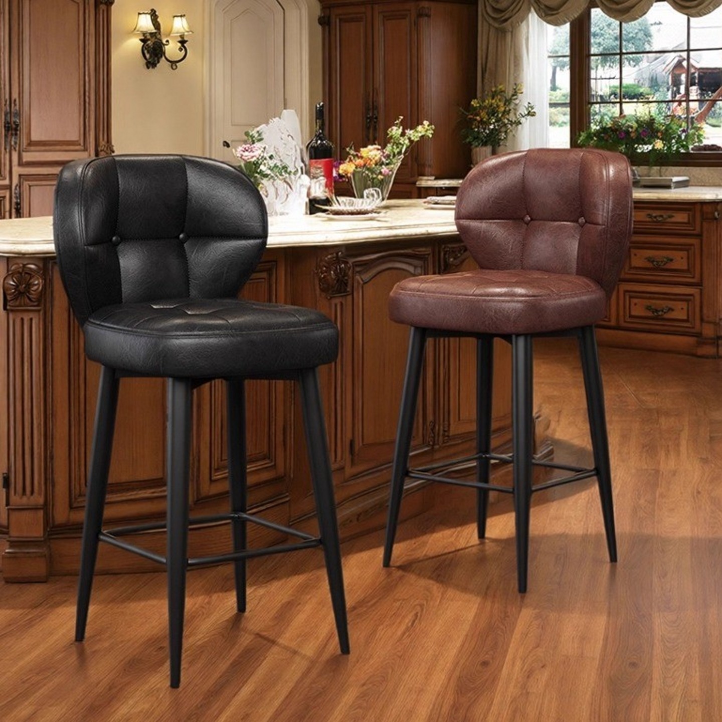 旋转吧台椅家用轻奢高脚凳铁艺商用酒吧椅岛台高脚椅轻奢吧台凳子,商业/办公家具,酒吧椅,淘宝优惠券,粉丝福利购,淘宝优惠卷