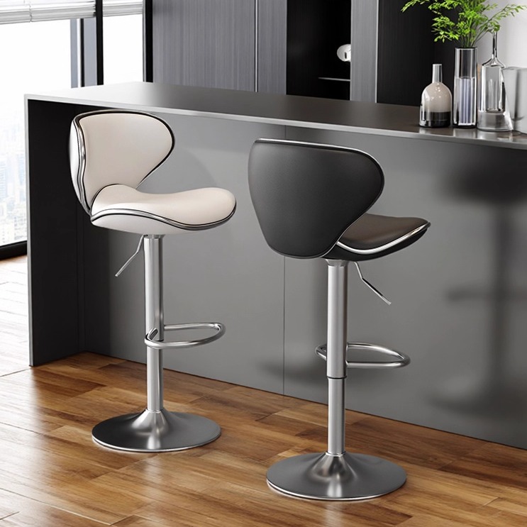 吧台椅高脚凳子现代简约家用酒吧椅升降椅子商用收银前台轻奢吧凳