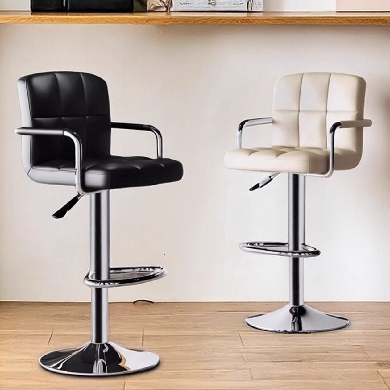 吧台椅家用升降高脚凳现代吧椅前台接待吧凳简约酒吧椅扶手靠背椅,商业/办公家具,酒吧椅,淘宝优惠券,粉丝福利购,淘宝优惠卷