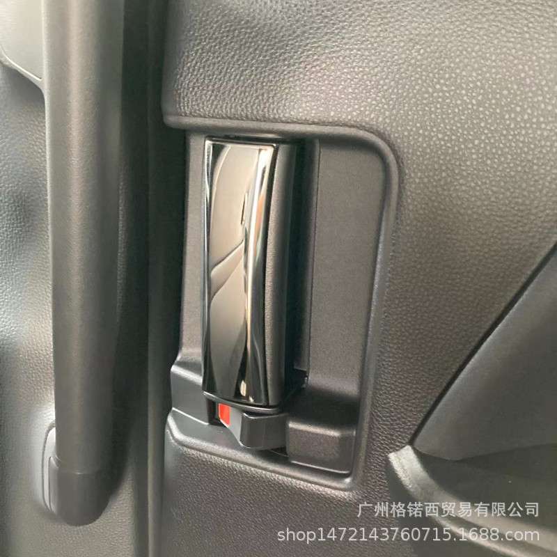适用22款VOXY 90门框改装汽车改装内门拉手框不锈钢贴片