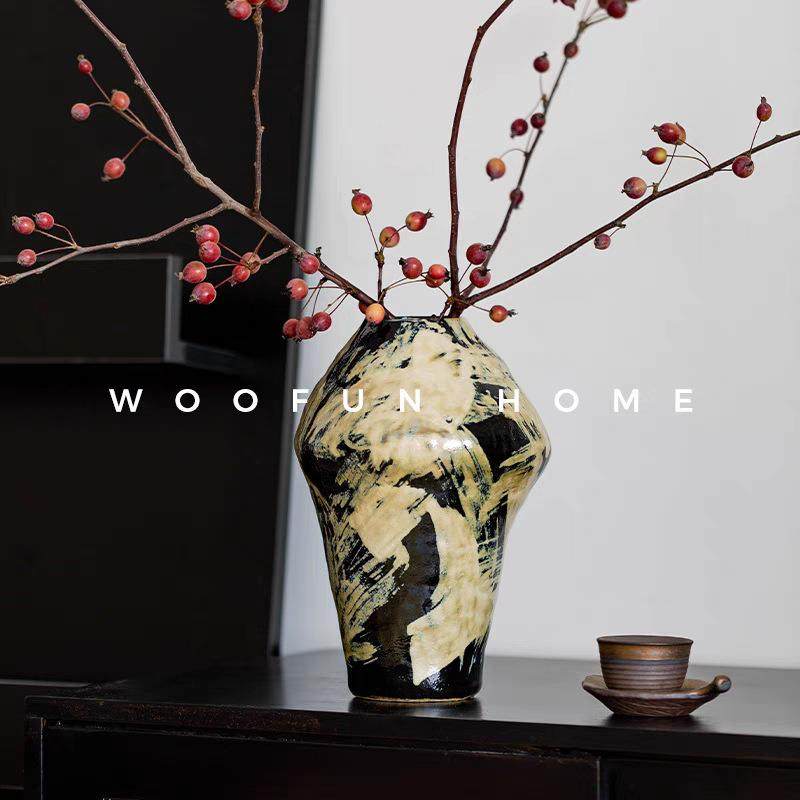 花瓶摆件客厅插花轻奢高级感陶瓷新中式陶罐水培鲜花复古创意花器,畜牧/养殖物资,畜牧/养殖器械,淘宝优惠券,粉丝福利购,淘宝优惠卷