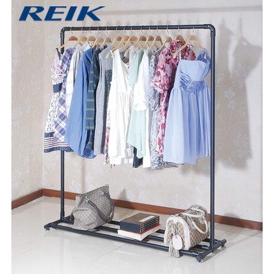 服装店上墙壁挂展示架侧挂陈列货架男女装童装挂衣架银色不锈钢架