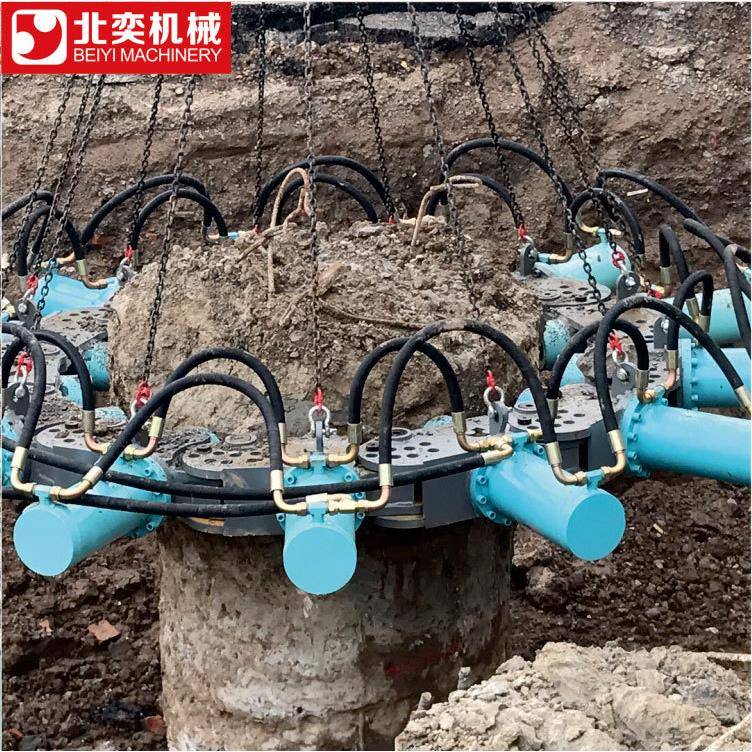 破1.2水泥灌注桩机械破桩头液压破桩机视频