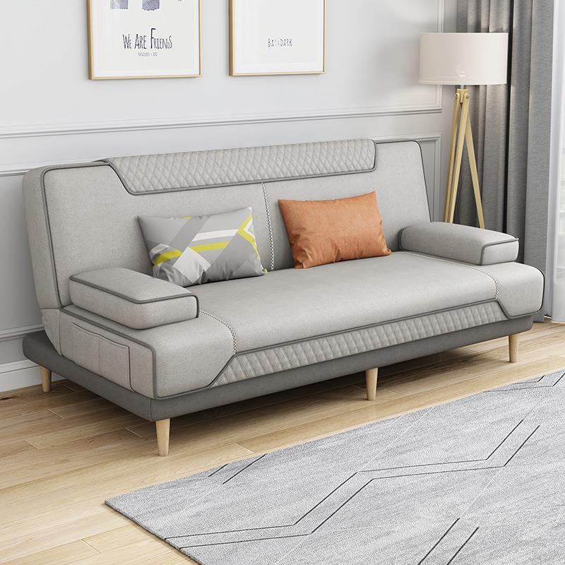 沙发小户型两用折叠免洗布艺双三人多功能客厅租房乳胶懒人沙发床