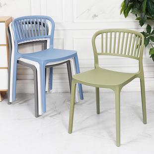 北欧简约矮凳靠背椅子大人胶凳茶几矮椅加厚塑料时尚 简约靠背椅子