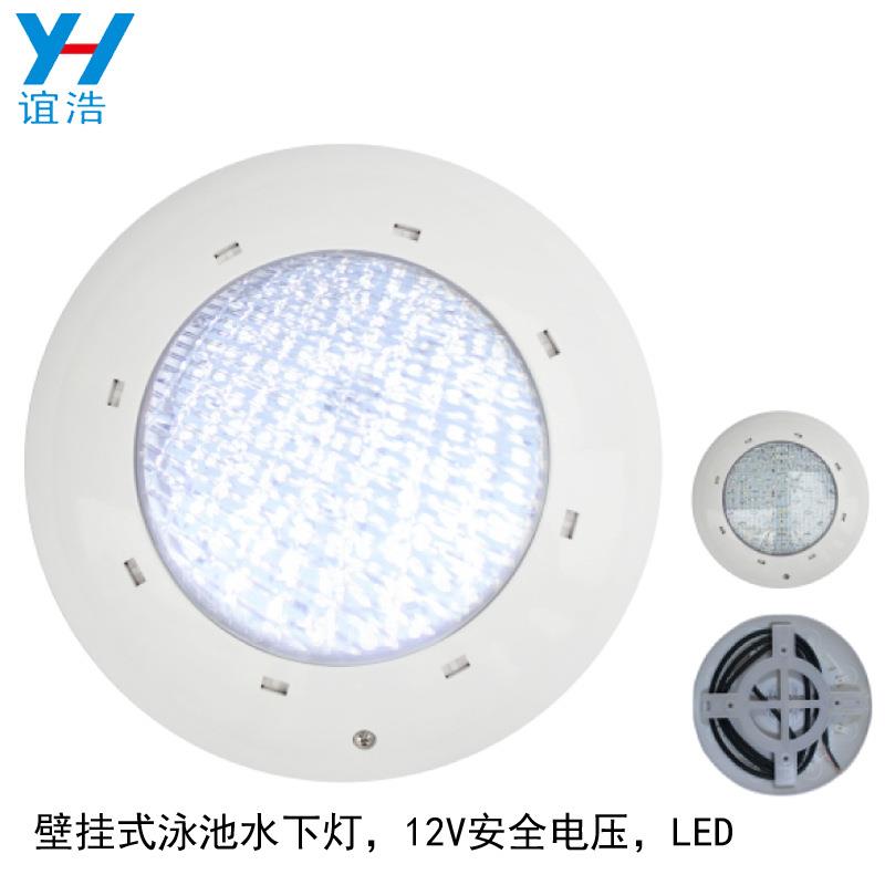 谊浩泳池水下灯水底灯水池照明灯装饰灯水景七彩壁挂灯LED12V电压