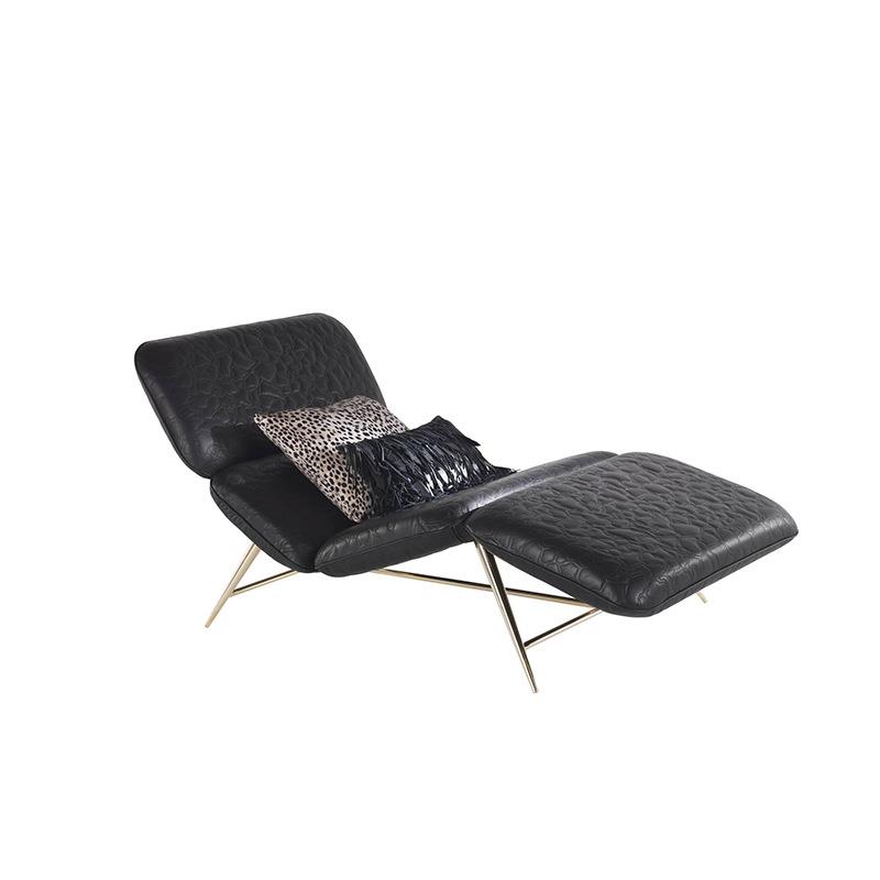 意大利轻奢设计师别墅休闲椅现代简约小户型客厅阳台懒人贵妃躺椅