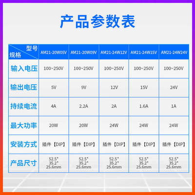 开关电源|模块|AC-DC|隔离|110V/220V转5V9V12V15V24V|24W降压12W