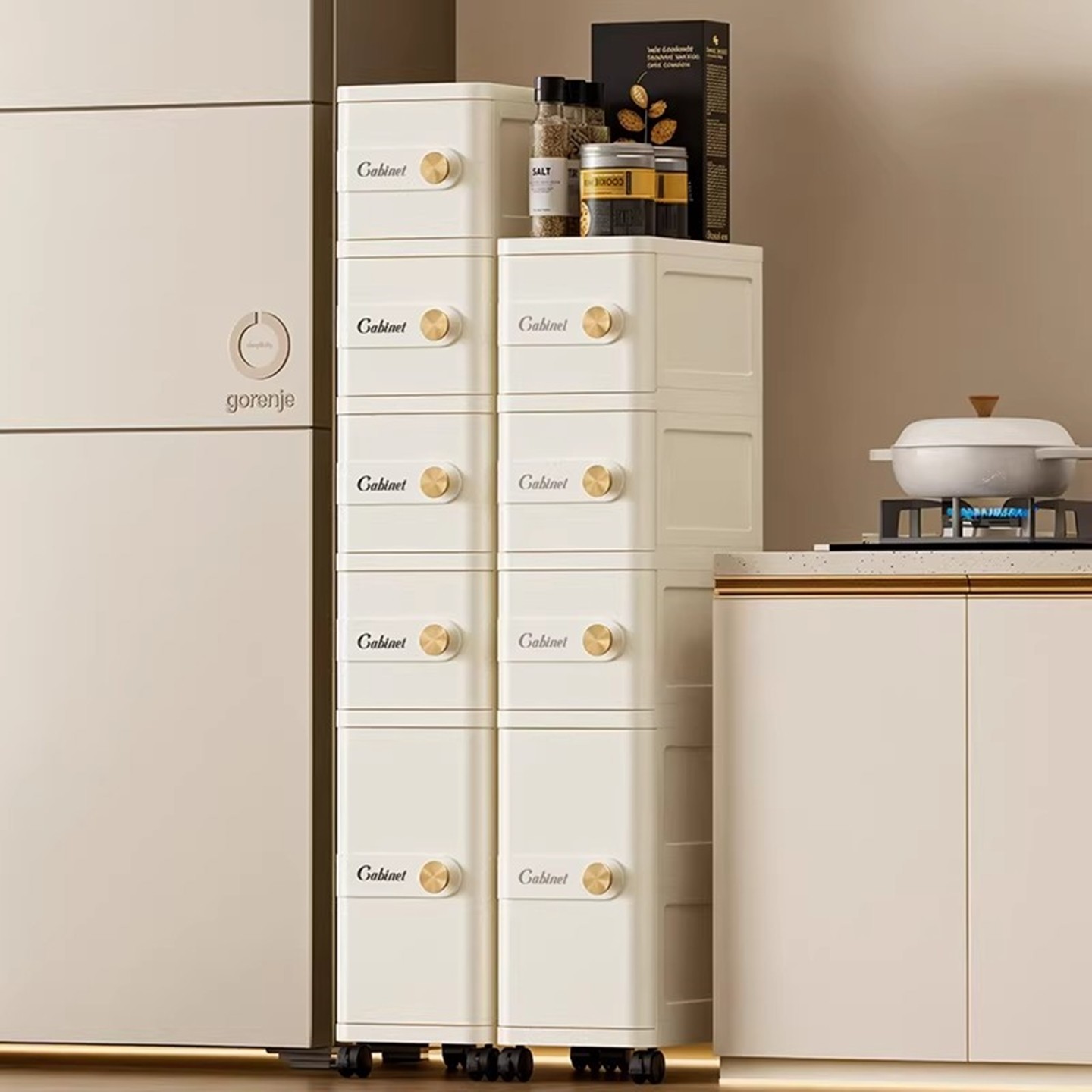 卫生间浴室多层窄缝储物柜18cm窄边夹缝收纳柜家用厨房缝隙置物架,收纳整理,收纳柜,淘宝优惠券,粉丝福利购,淘宝优惠卷